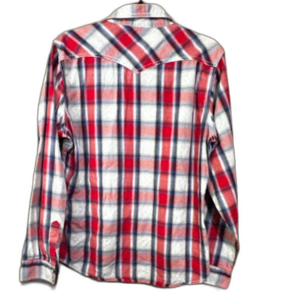 Wrangler Retro Premium Western Plaid Shirt XXL Cowboy Rodeo Pearl Snap - Picture 3 of 8